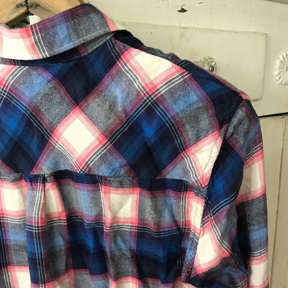 Gap + Pendleton | Women’s blue/pink/cream plaid button down shirt, size S - Picture 8 of 14